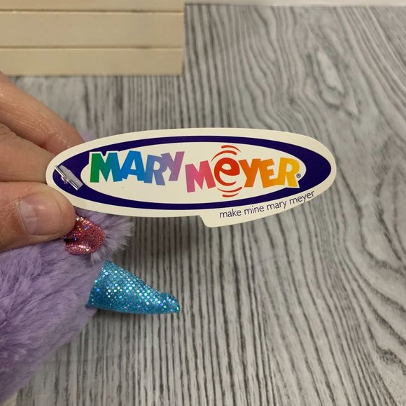 Rare HTF Mary Meyer Marshmallow Purple Unicorn Plush Sample Tag NWT - Picture 9 of 11